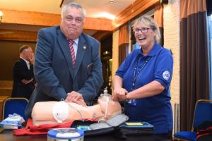 Rod Jones tries his hand at CPR